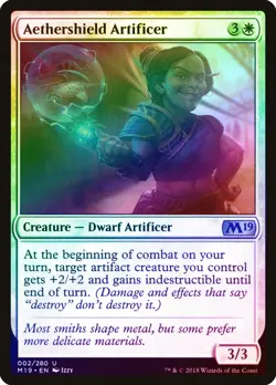Aethershield Artificer FOIL Core Set 2019 / M19 PLD Uncommon CARD ABUGames - Image 1
