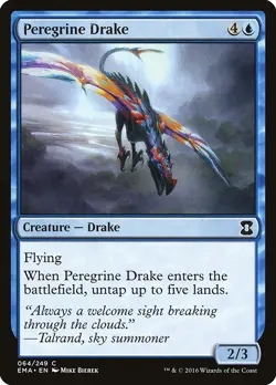 Peregrine Drake Eternal Masters NM Blue Common MAGIC GATHERING CARD ABUGames - Image 1