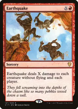 Earthquake Commander 2017 NM Red Rare MAGIC THE GATHERING MTG CARD ABUGames - Image 1