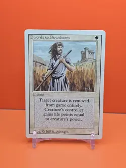⚪⚪1994 MAGIC THE GATHERING SWORDS TO PLOWSHARES REVISED 3RD EDITION PLAYED ⚪5 - Image 1