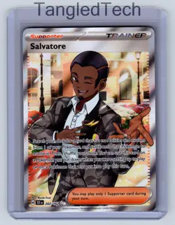 Pokemon Salvatore 202/162 Temporal Forces English Full Art Near Mint - Image 1