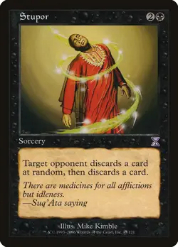 Stupor Time Spiral - Timeshifted NM Black Special MAGIC MTG CARD ABUGames - Image 1
