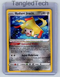 Pokemon Radiant Jirachi 120/195 Silver Tempest English Near Mint - Image 1