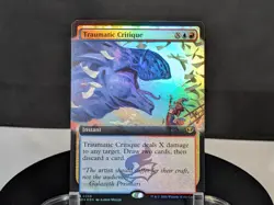 MTG Traumatic Critique EXTENDED ART FOIL NM Secrets of Strixhaven SOS #0358 Rare - Image 1