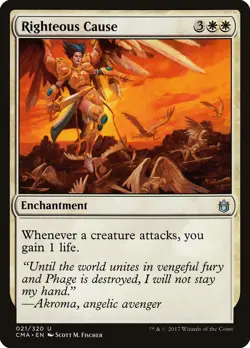 Righteous Cause Commander Anthology NM White Uncommon MAGIC MTG CARD ABUGames - Image 1