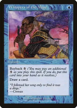 Whispers of the Muse Time Spiral - Timeshifted NM Blue Special CARD ABUGames - Image 1