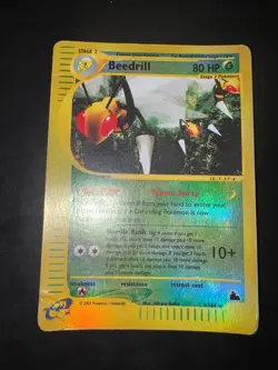 2003 Pokemon Skyridge Beedrill Reverse Holo #5/144 Eng - Image 1