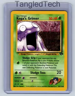 Pokemon Koga's Grimer 078/132 Gym Challenge Vintage English Near Mint - Image 1