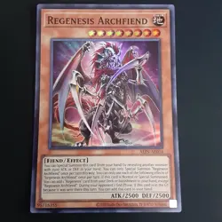 YuGiOh Regenesis Archfiend (Asian English), Super Rare, SUDA-AE016, not Secret - Image 1