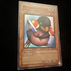 YUGIOH TCG PENGUIN SOLDIER SDJ-022 SUPER RARE HOLO UNLIMITED EDITION - Image 3