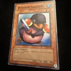 YUGIOH TCG PENGUIN SOLDIER SDJ-022 SUPER RARE HOLO UNLIMITED EDITION - Image 4