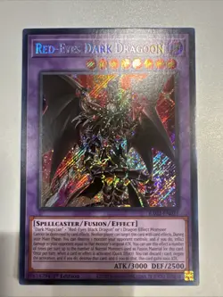 RED-EYES DARK DRAGOON 1ST EDITION SECRET RARE MINT HOLOGRAPHIC YUGIOH! - Image 1