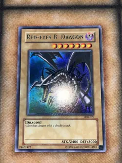 Red-Eyes B. Dragon LOB-070 Yugioh Glossy NA Unlimited Print - Image 1