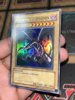 Red-Eyes B. Dragon LOB-070 Yugioh Glossy NA Unlimited Print - Image 2