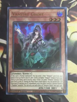 Yugioh: Vampire Ghost - BACH-EN015 - Ultra Rare - 1st Edition - NM - Image 1