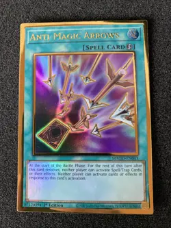 Yu-Gi-Oh! Anti-Magic Arrows (MAGO-EN043) Maximum Gold 1st Ed NM - Image 1