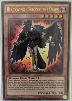 YuGiOh Blackwing - Sirocco the Dawn Ultra Rare 1st Edition LC5D-EN112 - Image 1