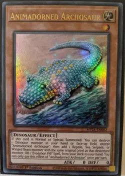 YuGiOh Animadorned Archosaur Ultra Rare 1st Edition MP21-EN062 - Image 1