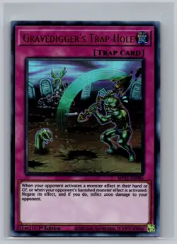 Gravedigger's Trap Hole MP21-EN086 Yugioh CCG Ultra Rare Ancient Battles 1st Ed - Image 1