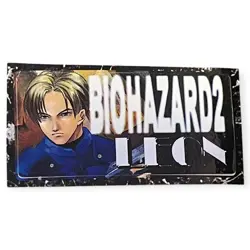 Sony PlayStation 1 PS1 Biohazard Resident Evil 2 VTG Memory Card Sticker - Image 1