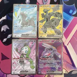 Pokemon TCG | Scarlet & Violet Black Bolt Full Art SR X4 Card Bundle - Image 1