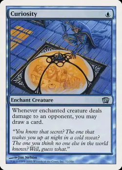 Curiosity 8th Edition PLD Blue Uncommon MAGIC THE GATHERING MTG CARD ABUGames - Image 1