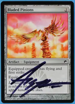 Bladed Pinions Scars of Mirrodin NM Common Artist Signed CARD (s1333) ABUGames - Image 1