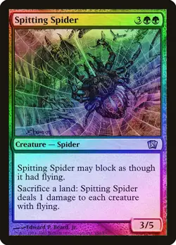 Spitting Spider FOIL 8th Edition PLD Green Uncommon MAGIC MTG CARD ABUGames - Image 1