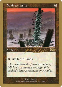 Mishra's Helix (Jon Finkel - 2000) World Championship PLD Rare CARD ABUGames - Image 1