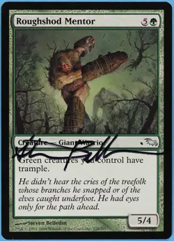 Roughshod Mentor Shadowmoor NM Uncommon Artist Signed CARD (s1978) ABUGames - Image 1