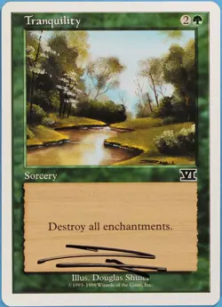 Tranquility Battle Royale NM Green Common Artist Signed CARD (s3212) ABUGames - Image 1