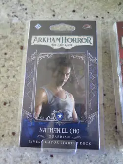 ARKHAM HORROR THE CARD GAME STARTER DECK INVESTIGATOR NATHANIEL CHO GUARDIAN NEW - Image 1