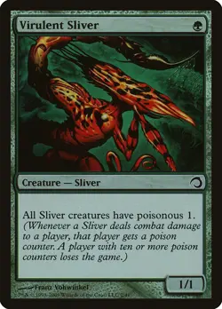 Virulent Sliver FOIL Premium Deck Series: Slivers HEAVILY PLD CARD ABUGames - Image 1