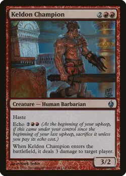 Keldon Champion FOIL Premium Deck Series: Fire and Lightning NM CARD ABUGames - Image 1