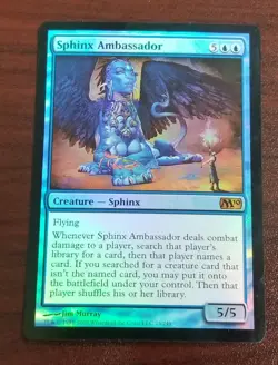 MTG Sphinx Ambassador Magic 2010 73/249 Foil Mythic NM - Image 1