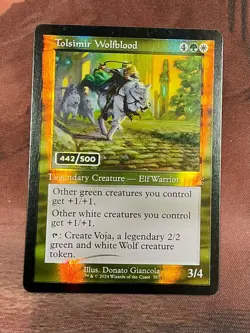 MTG FOIL TOLSIMIR WOLFBLOOD SERIALIZED 442/500 NEAR MINT - Image 1