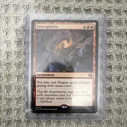 Magic: The Gathering Dracogenesis Enchantment Red TDM 0105 Wizards 2025 - Image 1