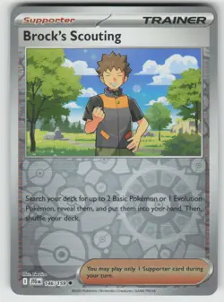 Brock's Scouting 146/159 Uncommon Journey Together Pokemon Reverse Holo NM - Image 1