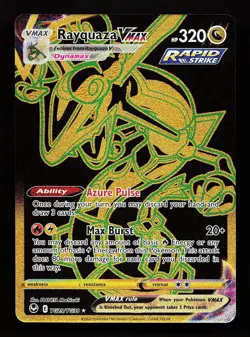 Rayquaza VMAX TG29/TG30 Secret Rare Silver Tempest Trainer Gallery Pokemon Card - Image 1
