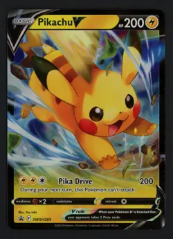 Pikachu V SWSH285 SWSH: Sword & Shield Promo Pokemon TCG - Image 1