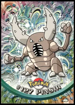 Pokemon 2000 Topps TV Animation Edition Series 3 #127 Pinsir Blue Logo - Image 1