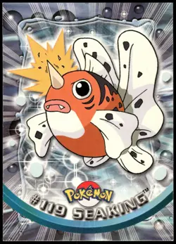 Pokemon 2000 Topps TV Animation Edition Series 3 #119 Seaking Blue Logo - Image 1