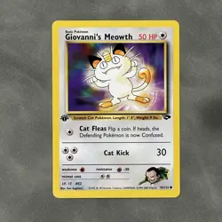 1st Edition Giovanni’s Meowth 74/132 - Gym Challenge - Near Mint - Image 1