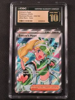 Emcee's Hype 220/182 Pokemon Trainer CGC 10 Pristine - Image 1