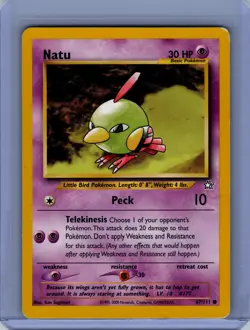 Pokemon Neo Genesis #067/111 Natu Moderately played - Image 1