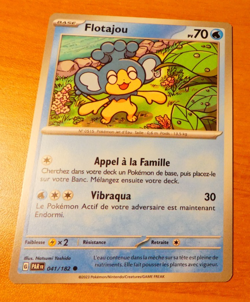 POKEMON FAILLE PARADOXE CARD CARTE FLOTAJOU 041/182 PAR FR JCC MINT - Image 1
