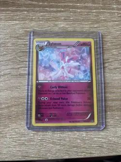Pokemon Card TCG Sylveon 72/111 XY Furious Fists Cracked Ice Holo Rare 2014 - Image 1