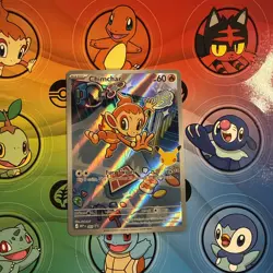 Pokemon Card Chimchar MEP 041 First Partner Promo 30th Anniversary NM - Image 1