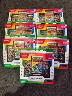 Lot of 7 - Pokemon First Partner Series 1 Illustration Collection SHIPS NOW 196214150522 - Image 1