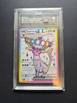 ESPEON EX 2025 POKEMON SCARLET & VIOLET BLACK STAR PROMOS #175 TAG 9 - Image 1